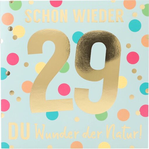 Musikkarte 29. Geburtstag ...schon wieder