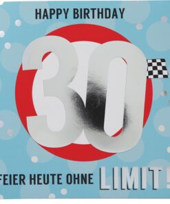 Musikkarte 30. Geburtstag / Limit!