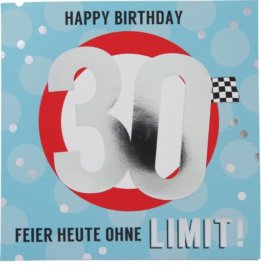 Musikkarte 30. Geburtstag / Limit!