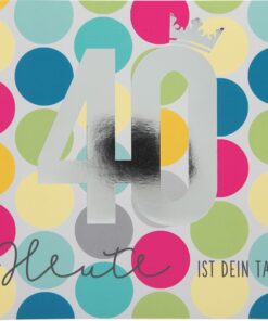 Musikkarte 40. Geburtstag / Heute ist dein Tag