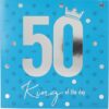 Musikkarte 50. Geburtstag / blau