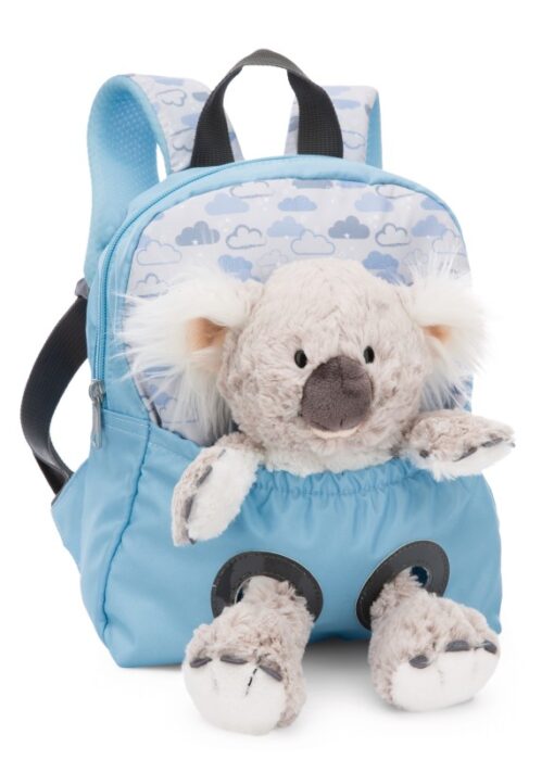 NICI Rucksack hellblau mit Koala Plüschtier 25cm