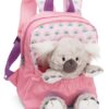 NICI Rucksack rosa mit Koala Plüschtier 25cm