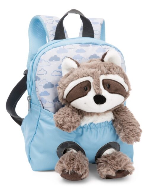 NICI Rucksack hellblau mit Waschbär