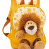 NICI Rucksack gelb mit Löwe Plüschtier 25cm