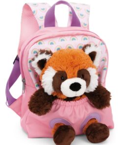 NICI Rucksack rosa mit Panda Plüschtier 25cm