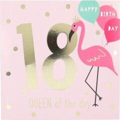 Musikkarte 18. Geburtstag / pink