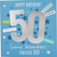 Musikkarte 50. Geburtstag / Happy Birthday