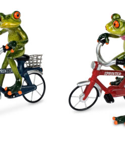 Formano Frosch mit Fahrrad, hellgrün - Froschhausen