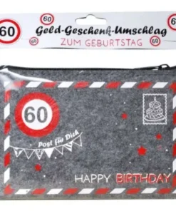 Geld-Geschenk-Umschlag zum 60. Geburtstag