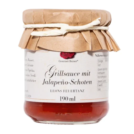 Gourmet Berner® Grillsauce mit Jalapeñoschoten