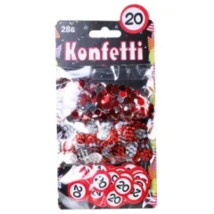 Konfetti-Mix "Verkehrsschild" 20. Geburtstag