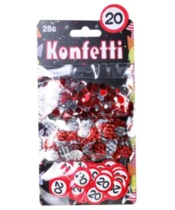 Konfetti-Mix "Verkehrsschild" 20. Geburtstag