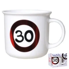 Party-Becher zum 30. Geburtstag "Verkehrsschild"