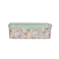 TOPModel Brotdose SUMMER FEELING, zeigt den Blumenprint, der rundherum an den Seiten ist