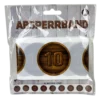 Absperrband mit Zahl "10" in Holzoptik