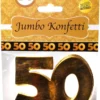 Jumbo Konfetti zum 50. Geburtstag, zur Goldhochzeit, in Gold