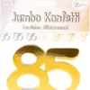 Jumbo Konfetti zum 85. Geburtstag Gold Silber