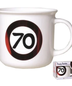 Party-Becher zum 70. Geburtstag "Verkehrsschild"