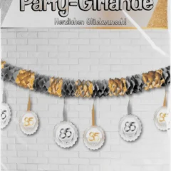 Party-Girlande zum 85. Geburtstag Gold Silber