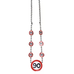 Partykette zum 90. Geburtstag "Verkehrsschild"