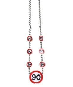 Partykette zum 90. Geburtstag "Verkehrsschild"
