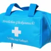 Tasche "1. Hilfe zur Geburt" Blau zur Geburt eines Jungen