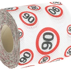 Toilettenpapier zum 90. Geburtstag "Verkehrsschild"