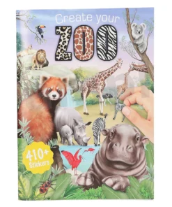 Malbuch mit Stickern "Create your ZOO"