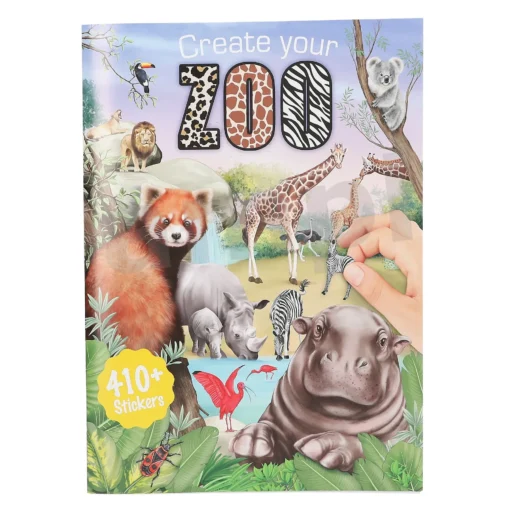 Malbuch mit Stickern "Create your ZOO"