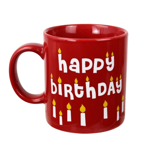 Könitz Becher "Happy Birthday" Rot