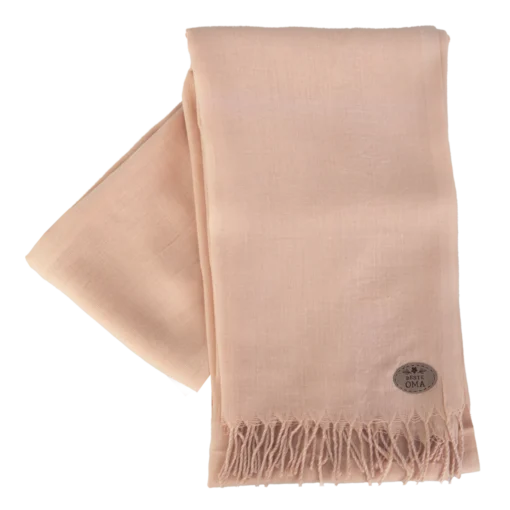 Schal im Pashmina-Stil in der Farbe Peach ohne Verpackung, Beste Oma