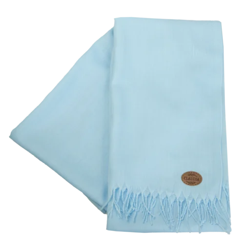 Schal im Pashmina-Stil in der Farbe Blau ohne Verpackung, Claudia