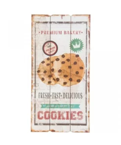 Bild "Cookies" in Plankenoptik Vintage
