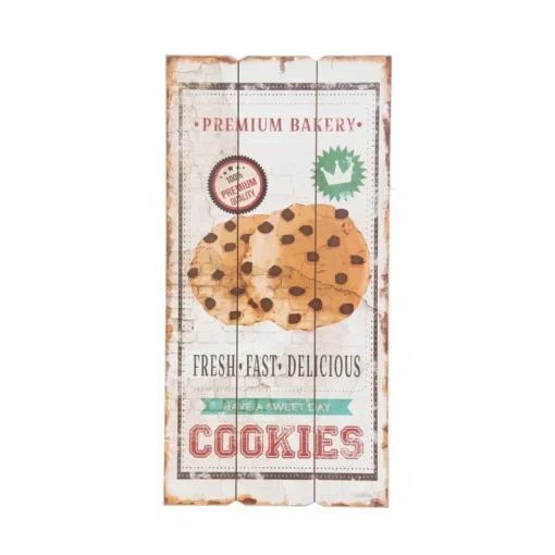 Bild "Cookies" in Plankenoptik Vintage