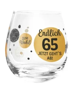 Prosit! Cocktailglas - Endlich 65 - jetzt geht`s ab! von formano