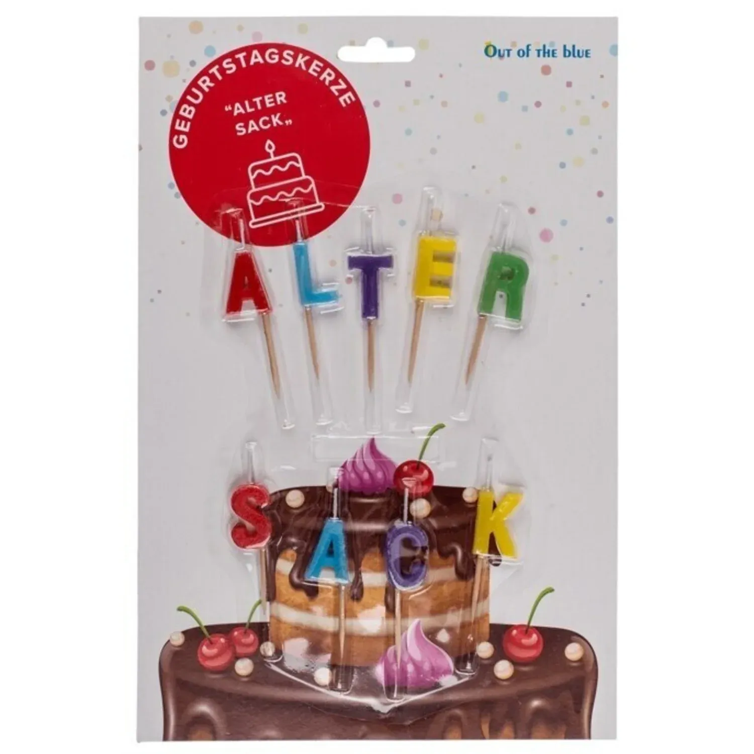 Geburtstagskerzen "Alter Sack"