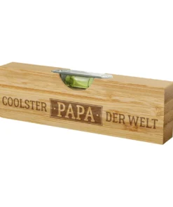 Geschenk Für Dich - Bierbuddy Wasserwaage mit Flaschenöffner “Coolster Papa”