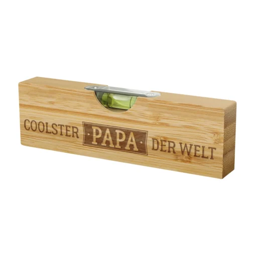 Geschenk Für Dich - Bierbuddy Wasserwaage mit Flaschenöffner “Coolster Papa”