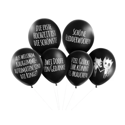 Anti-Party Ballons "Hochzeit" von PECHKEKS®