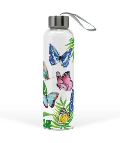 ppd Glasflasche "Tropical Butterflies" 550 ml