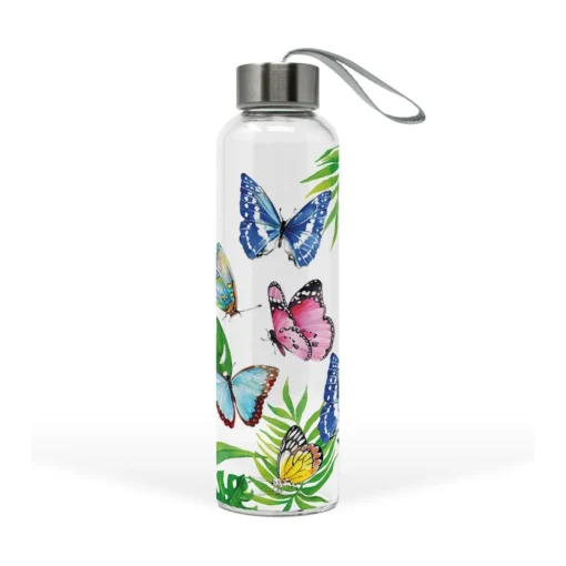 ppd Glasflasche "Tropical Butterflies" 550 ml