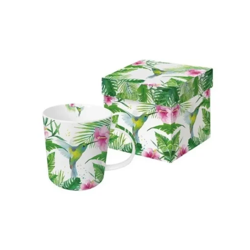 ppd Tasse "Kolibri" in Geschenkbox