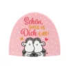 Sheepworld Eierwärmer "Schön" mit Schafen und Spruch "Schön, dass es Dich gibt" aus Filz