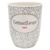 Mea-Living Tasse mit Henkel "Sesselfurzer" grau