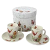 ppd Espresso-Tassen-Set "Flowerfield" in Geschenkbox