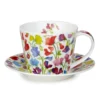 Dunoon Islay Tasse "Floral Fiesta" mit Untertasse