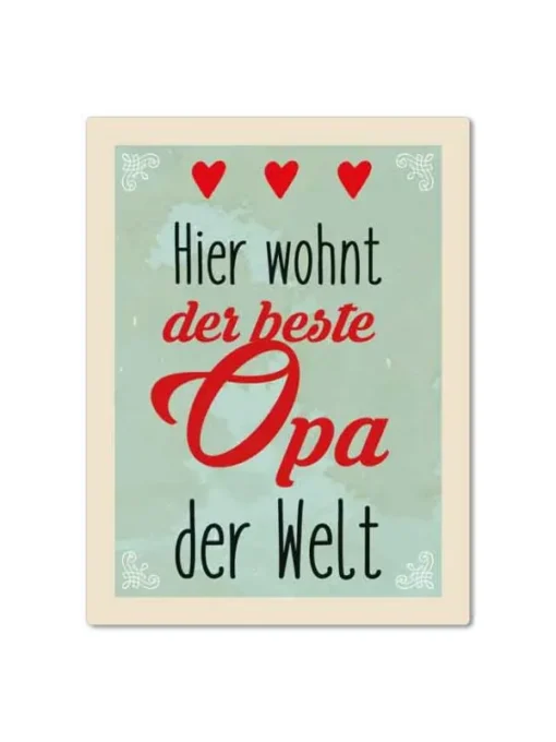 Magnet "Bester Opa der Welt"