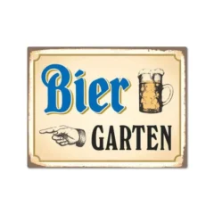 Magnet "Biergarten" in Vintageoptik