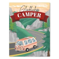 Magnet "Glücklicher Camper"